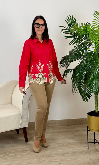 Jeans Básico Camel