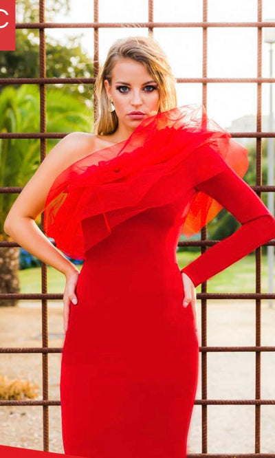 Vestido Claudia Rojo
