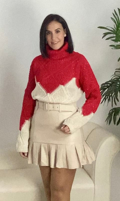 Falda Efecto Piel