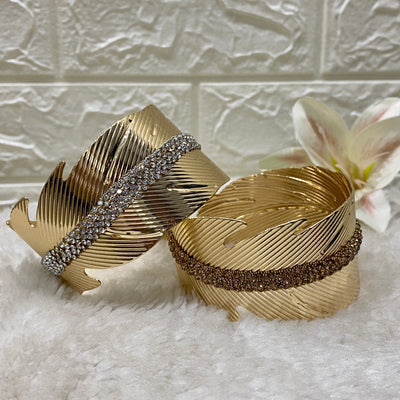 Brazalete Hojas Dorado