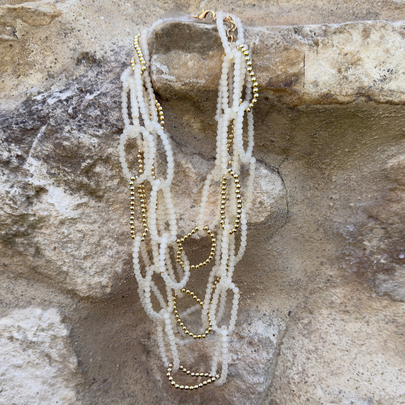 Collar Eslabón Marfil