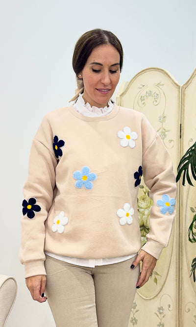 Sudadera Flores