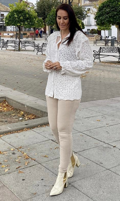 Jeans Básico Marfil