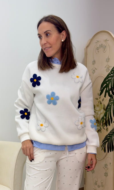 Sudadera Flores