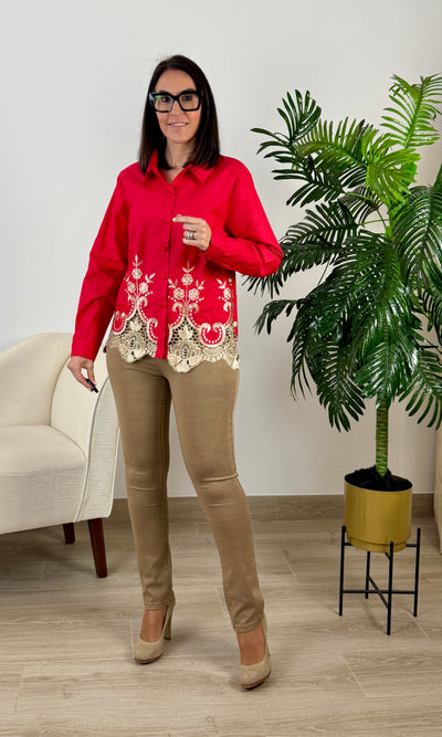 Jeans Básico Camel