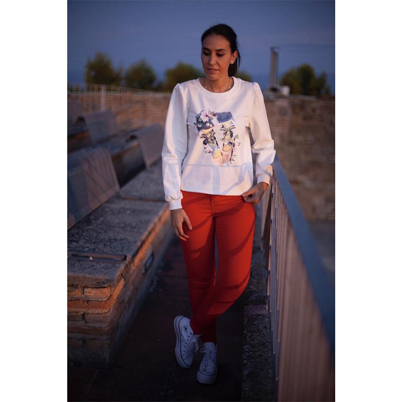 Jeans Basico Rojo