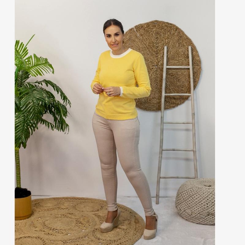 Jeans Básico Marfil