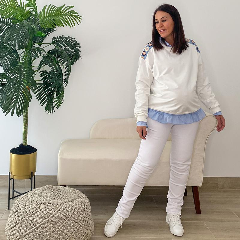 Jeans Basico Blanco