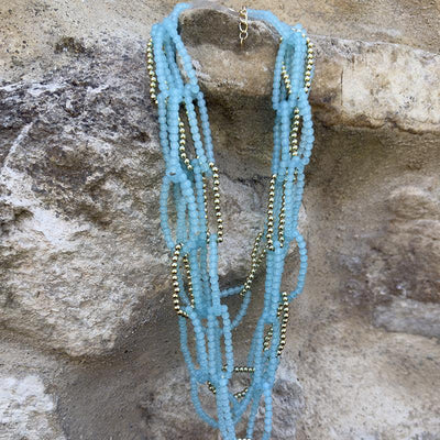 Collar Eslabón Azul
